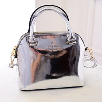 貝殼包手提包-時尚美觀質感亮面肩背女包包3色72an21【獨家進口】【米蘭精品】