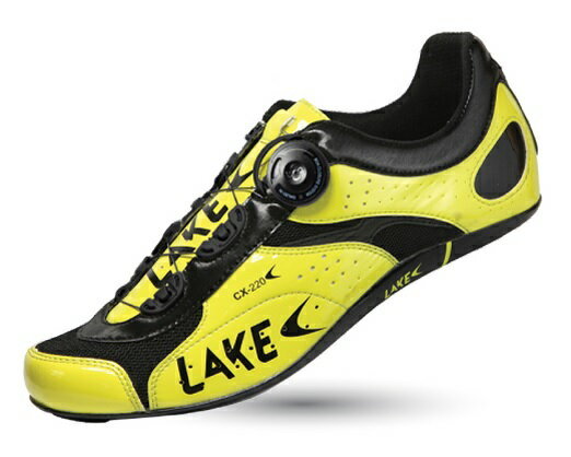 【7號公園自行車】LAKE CX-220X-YL 熱塑公路車鞋(寬楦 黃色)