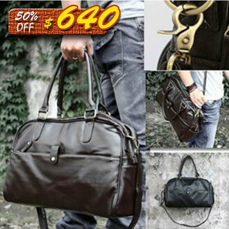 Mao 新款韓版型男包手提單肩斜挎時尚休閒三用旅行包