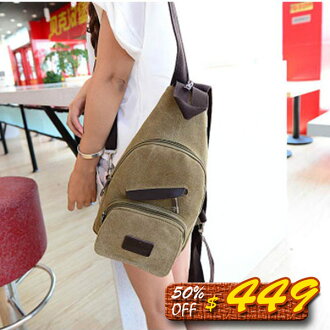 Mao 後背包新款韓版時尚休閒包斜挎包潮包帆布男女包