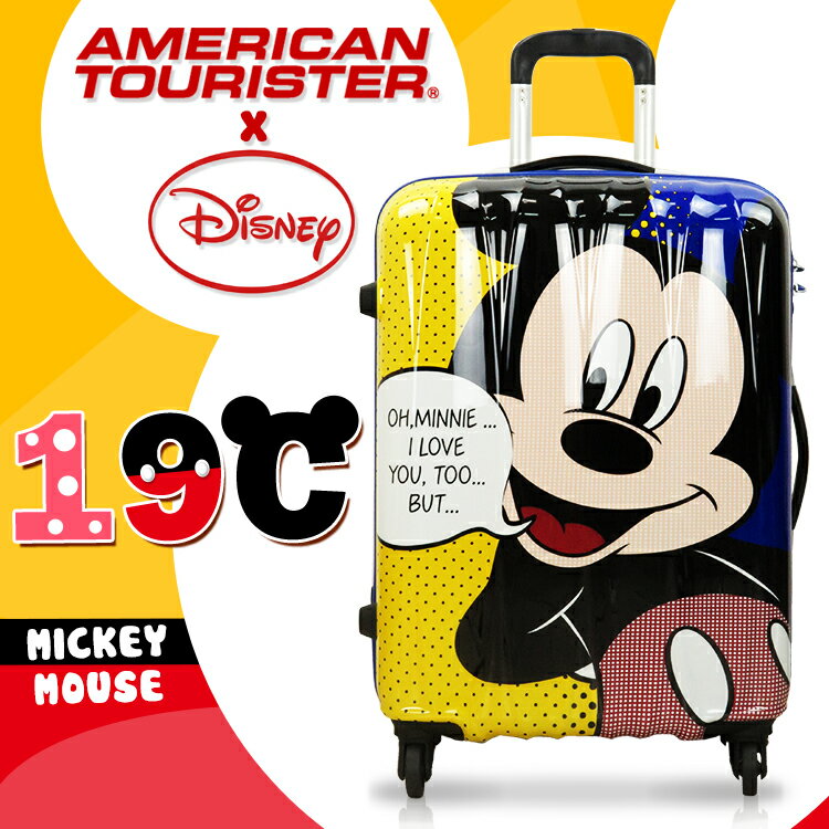 《熊熊先生》推薦7折 Samsonite 新秀麗 American Tourister 迪士尼 聯名 米奇米妮 28吋 行李箱旅行箱 19C +送好禮