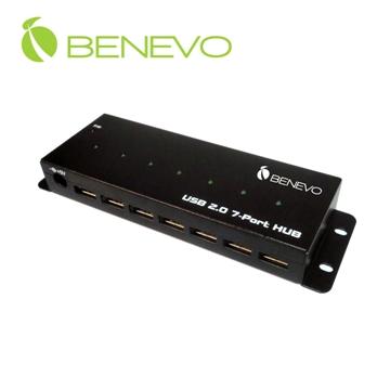 BENEVO UltraUSB 工業級 7埠USB2.0集線器(附3.5A變壓器) ( BUH237 )  