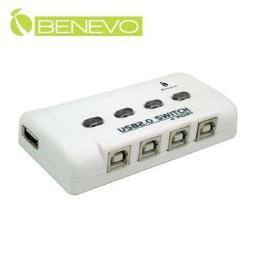 BENEVO 4埠USB2.0電子式切換器 ( BUS401 )