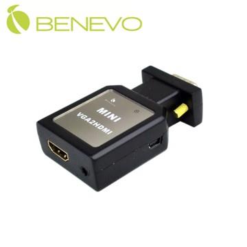 BENEVO 迷你型VGA轉HDMI訊號轉換器 ( BVGA2HDMI )  
