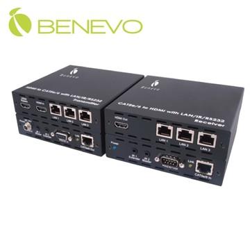 BENEVO 專業型 CatX HDMI多功能延伸器，支援LAN/PoE/IR/RS-232 ( BH5E100L3 )