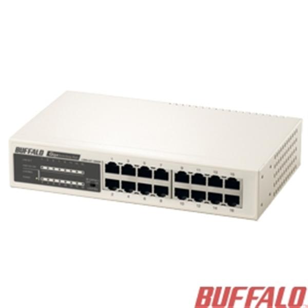 Buffalo LSW4-GT-16NSR-TW 16埠鐵殼GIGA交換器