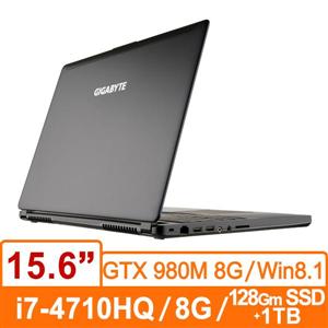 技嘉GIGABYTE P35XV3-BSMF3A30(黑) 筆記型電腦 Core i7-4710HQ/ FHD 廣視角防反光 /GTX 980M D5 8G/背光鍵盤 /DDR3L 8GB/128G m-SSD +1TB 7200rpm/DVD/ WIN 8.1 **雙碟**