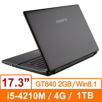 技嘉GIGABYTE Q27NV2-BSL9063H (黑) 筆記型電腦 i5-4210M/1TB/D3L 4GB/GT840 2GB/DVD/Win8.1