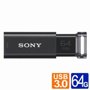 SONY炫彩MicroVault Click/64G USB3.0隨身碟(黑色)  