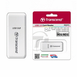 創見F5 USB3.0Card Reader(白色) 讀卡機 TS-RDF5W