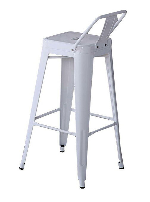 【尚品傢俱】JF-487-8 哈利白色加背高吧台椅