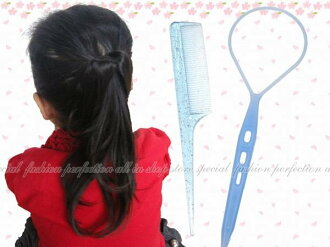 林葉亭推薦 花樣盤髮器.花樣穿髮棒.編髮棒.髮飾編織器.編髮器+尖尾梳2入(彩色款)-小(兒童)18543【EI410】◎123便利屋◎