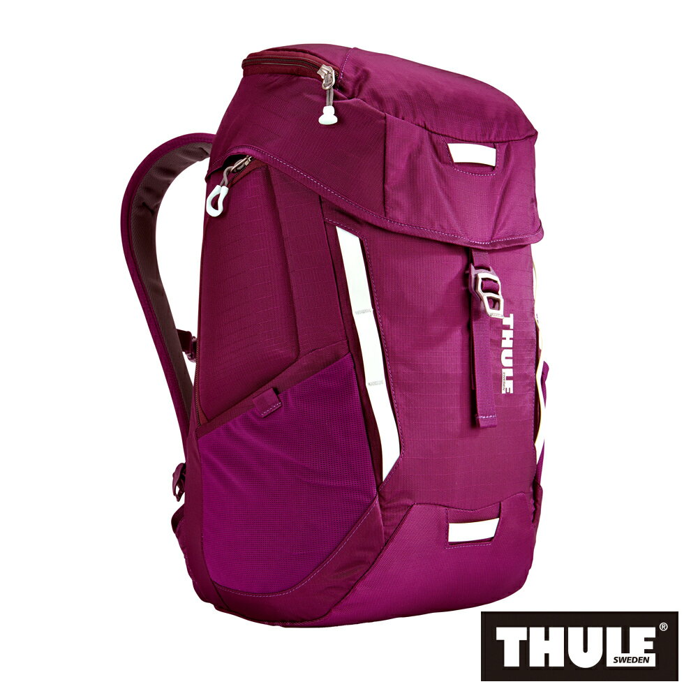 【THULE 都樂】EnRoute Mosey 多功能15吋雙肩後背包 TEMD-115-紫