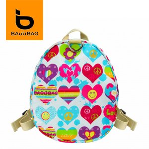 【微笑MIT】Bebe/BAUUBAG-貝貝寶貝微笑愛心後背包 S131101SL(淺藍)01900087-02011