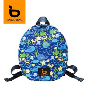 【微笑MIT】Bebe/BAUUBAG-貝貝寶貝海底世界後背包 S141104FB(藍)01900087-02067