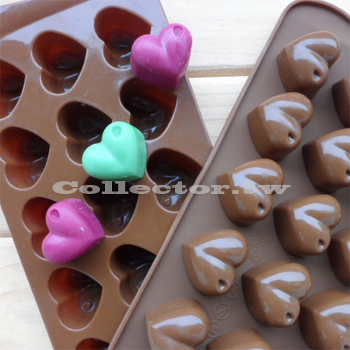 【N14053001】小小愛心矽膠巧克力模 蛋糕模 冰格 果凍模 肥皂模 15格模具