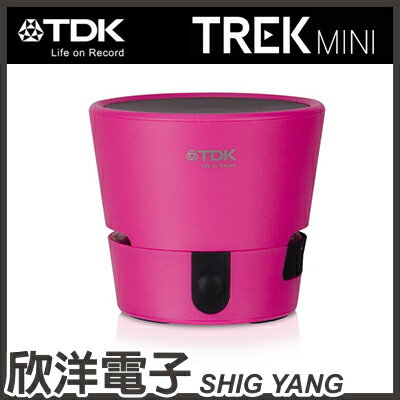 ※ 欣洋電子 ※ TDK TREK Mini 迷你防水藍芽音響 (A08) 桃紅 總代理原廠公司貨