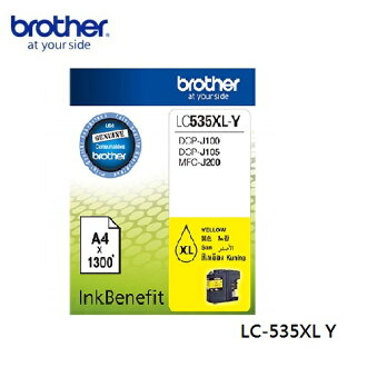 brother LC535XL-Y原廠高容量黃色墨水匣