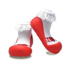 【悅兒樂婦幼用品舘】韓國Attipas快樂腳襪型學步鞋-AB01-芭蕾紅(M/L/XL)