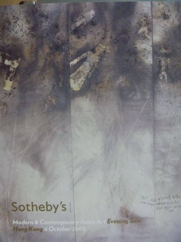 【書寶二手書T1／收藏_PAK】Sotheby's_Modern contemporary..._2008/10/4