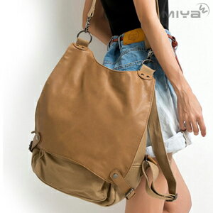 韓國帆布中性女用男用斜背肩背後背包 雙肩包 咖啡 現貨