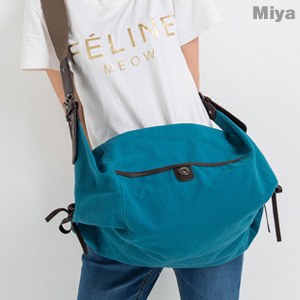 韓系帆布中性男女用肩背斜側背包輕小包 咖啡黑色藍色