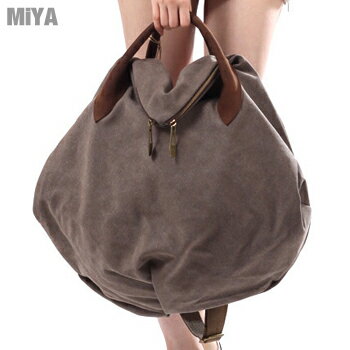 韓國真皮牛皮帆布復古百搭休閒女肩側斜背包大包 咖啡灰色橙紅色