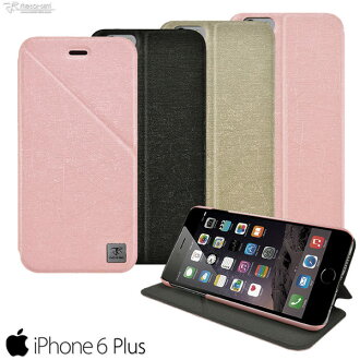 Metal-Slim Apple iPhone 6 plus 鏡頭可翻式站立磁吸皮套 i6 plus 5.5【馬尼行動通訊】 - 限時優惠好康折扣