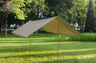 【【蘋果戶外】】優質無標商品 500X300 RIPSTOP 格紋抗撕裂輕量銀膠天幕布 (2色可選)# 5X3 - 限時優惠好康折扣