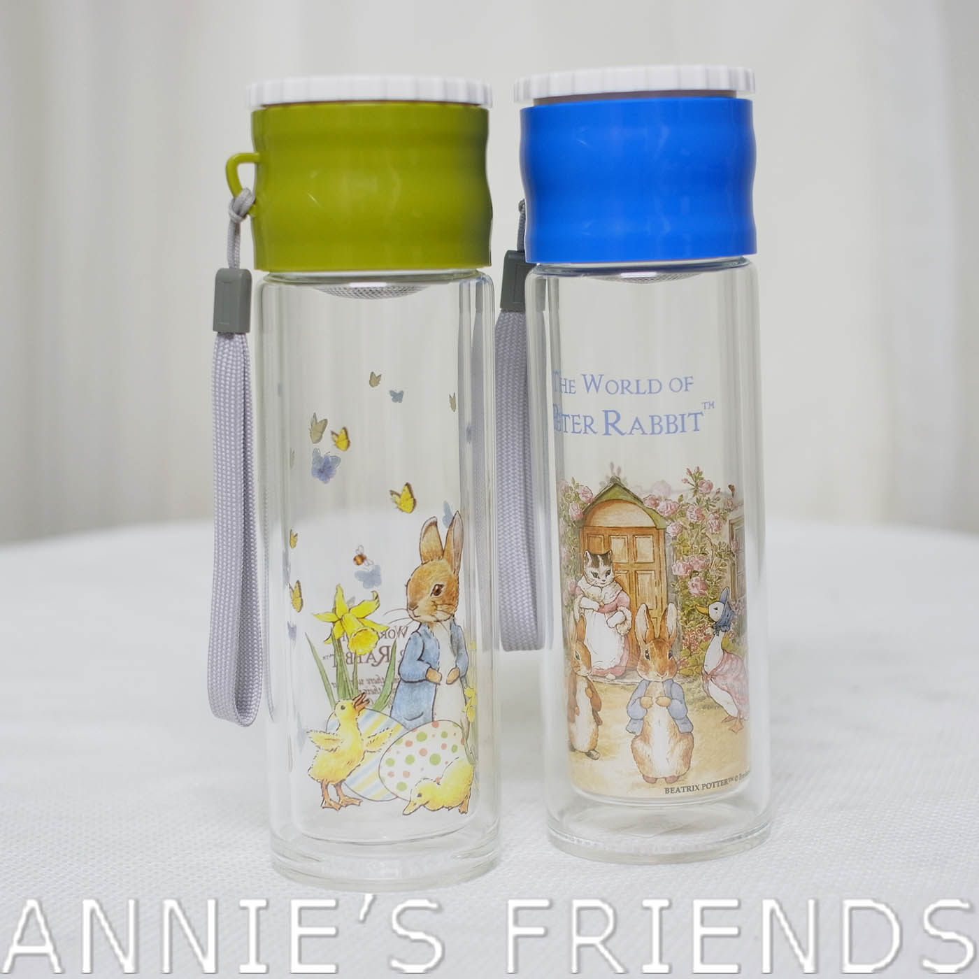 Annie’s Friends 彼得兔 Peter Rabbit 雙層 玻璃 茶水分離 隨身瓶 透明水瓶 生日禮物 禮品 經典世界