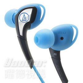 【曜德視聽】鐵三角 ATH-SPORT2 藍色 運動型耳機 新CKP500 ★免運★送收納盒★  