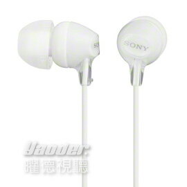 【曜德↘狂降】SONY MDR-EX15LP 白色 耳道式耳機 時尚輕盈 ★免運★送收納盒★ 