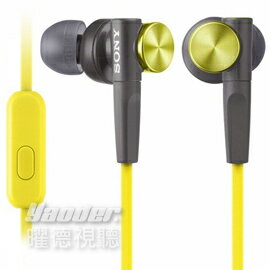 【曜德視聽】SONY MDR-XB50AP 黃色 支援手機免持通話 重低音 ★免運★送收納盒★