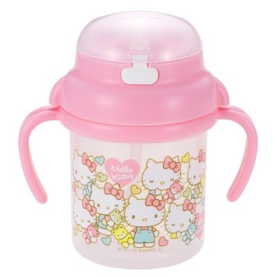 日本 Sanroi三麗鷗彈蓋吸管式水壺 (日本製) - Hello Kitty (日本限定款) 兒童水壺