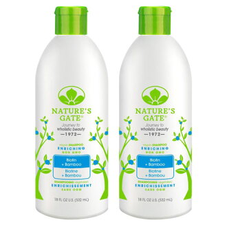 【2入75折】Nature's Gate天然之扉 雙倍維生素H+青竹植萃健髮洗髮精532ml
