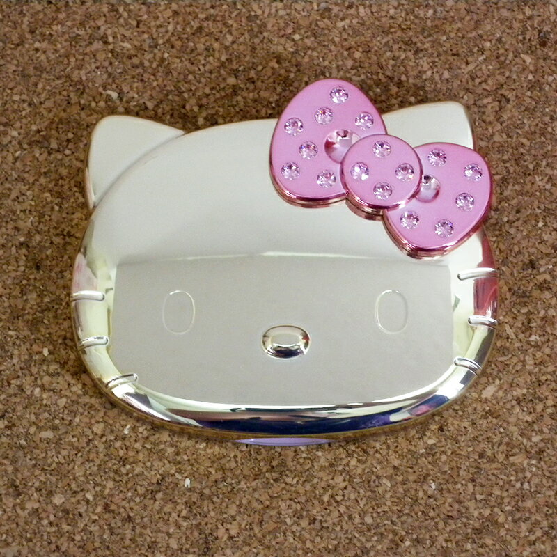 【真愛日本】15062400032 鏡梳組-大臉電鍍金 三麗鷗 Hello Kitty 凱蒂貓 鏡子 隨身鏡 化妝鏡 正品 限量 預購