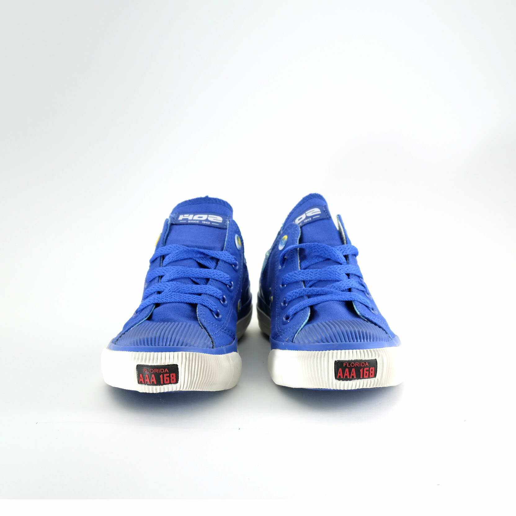 HOZ 基本低筒帆布鞋-藍色36號