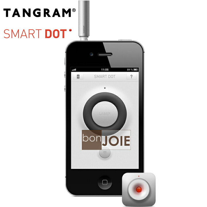 ::bonJOIE:: 美國進口 Tangram Smart Dot Laser Pointer Stylus Pen 鋁質兩用 觸控筆 簡報筆 手寫觸控板 for iPhone, iPad, iPod Touch