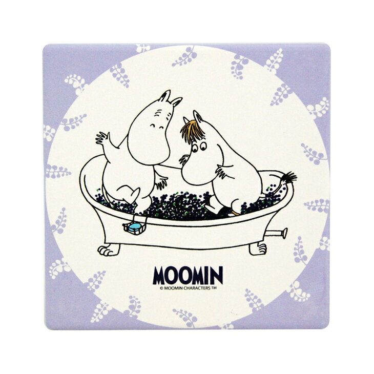 Moomin嚕嚕米正版授權 - 吸水杯墊：【 果香浴缸 】 ( 圓 / 方 )