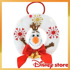日本直送 Disney STORE 迪士尼 冰雪奇緣Frozen 雪寶 Olaf 聖誕節 掛圈