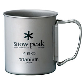 Snow peak 日本 | SP鈦金屬單層杯450ml-摺疊把 | 秀山莊(MG-043R)