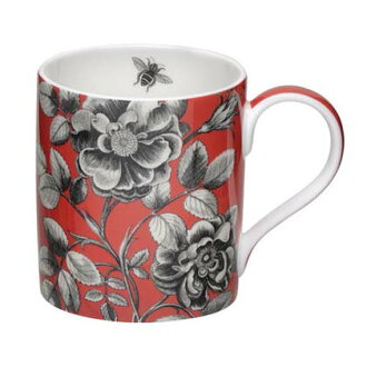 Royal Worcester 英國骨瓷馬克杯 - Sanderson設計款(紅)