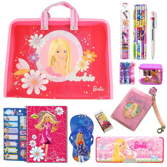 芭比Barbie PP才藝文具12入超值組(桃紅)(BLA262793CT)