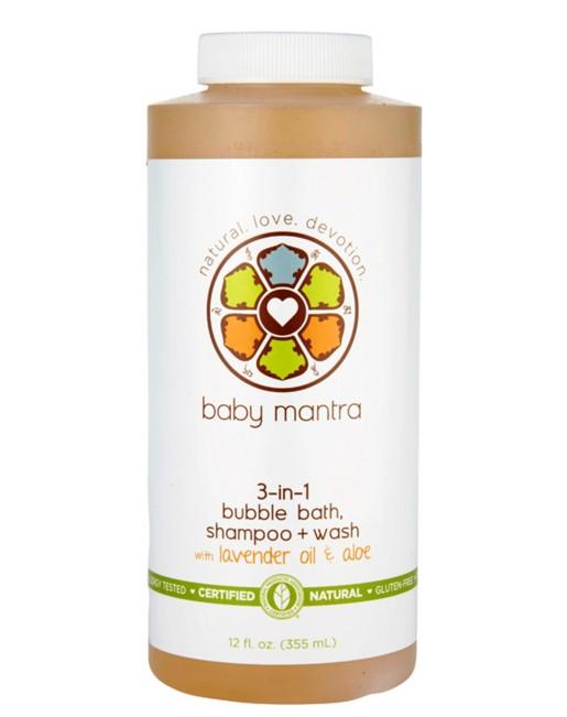 【Baby Mantra】泡泡洗髮沐浴露 三合一 (薰衣草精油+蘆薈) 355ml 美國原裝 《ibeauty愛美麗》