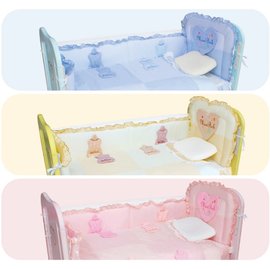 Mam Bab夢貝比 - 3D造型可愛奶瓶8件式床被組 -M (粉、黃、藍)