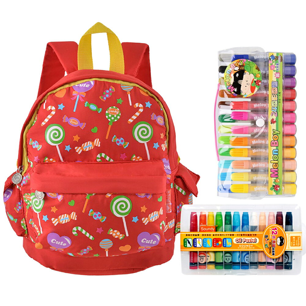 西瓜太郎 幼兒包彩繪組(紅色)(BLR270450C)