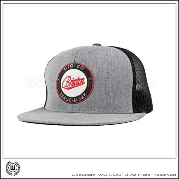 【 BRIXTON 】街頭流行棒球帽 - FLASK 帽款 - 灰