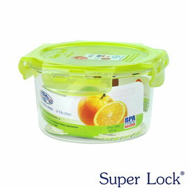 【SUPER LOCK】清質圓形TRITAN保鮮盒950ml(食品 保存 封蓋)