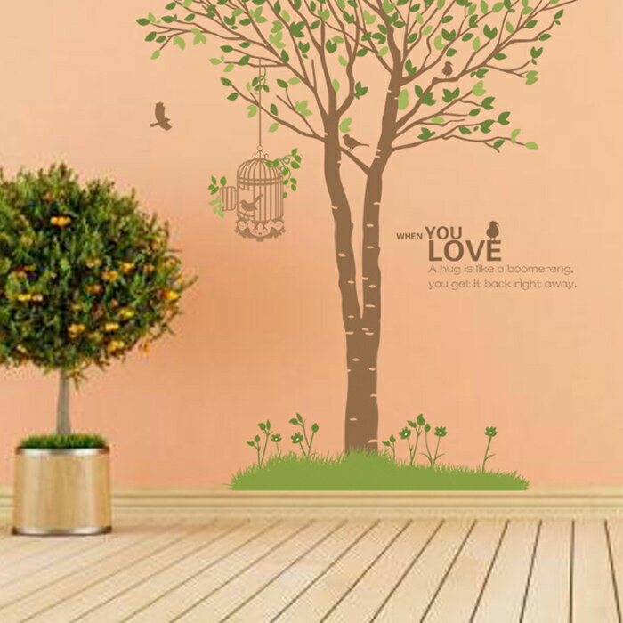 壁貼 大樹 居家裝飾牆貼【YV6676】快樂生活網
