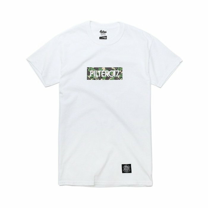 ►法西歐_桃園◄ Filter017 Camo Box Tee 迷彩 Logo 英文 字母 白 黑 共二色 短袖 白色